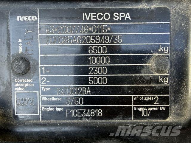 Iveco Daily 65C15 Kran Fassi F50 Tovornjaki s kesonom/platojem