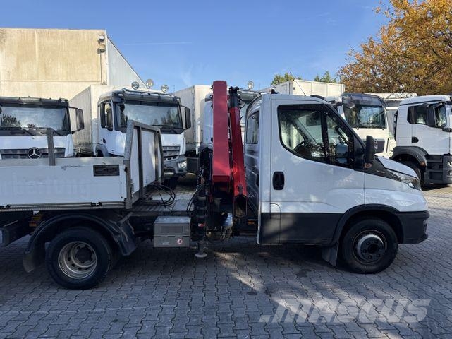 Iveco Daily 70-180 Kran HMF 710 + Auflieger Kranwagen