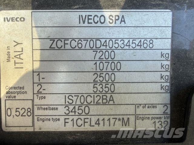 Iveco Daily 70-180 Kran HMF 710 + Auflieger Kranwagen