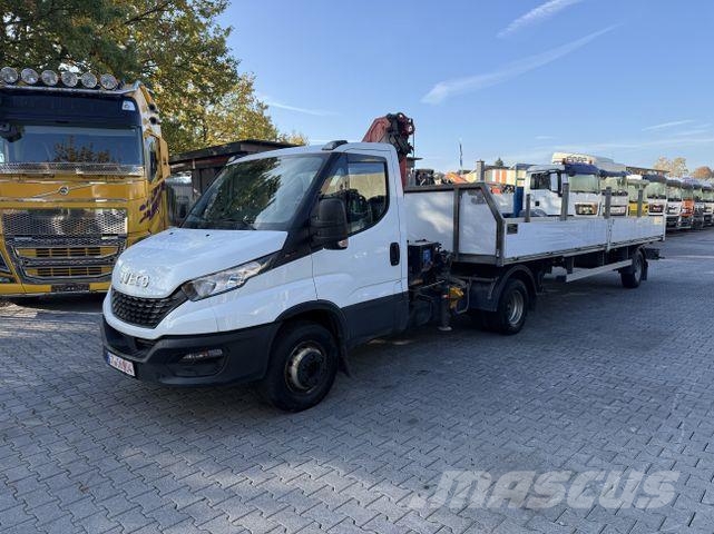 Iveco Daily 70-180 Kran HMF 710 + Auflieger Kranwagen