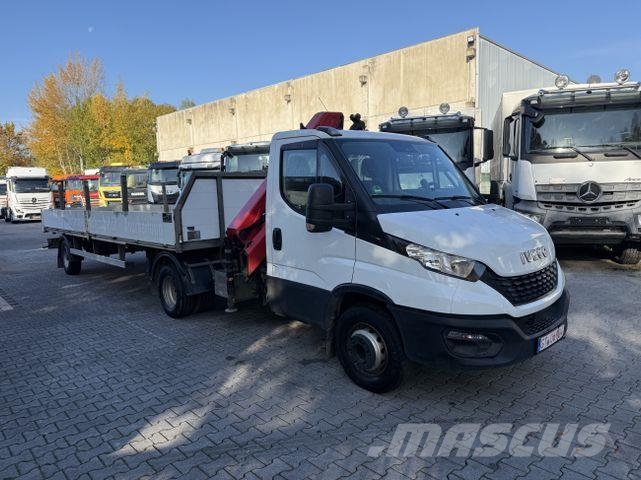 Iveco Daily 70-180 Kran HMF 710 + Auflieger Kranwagen