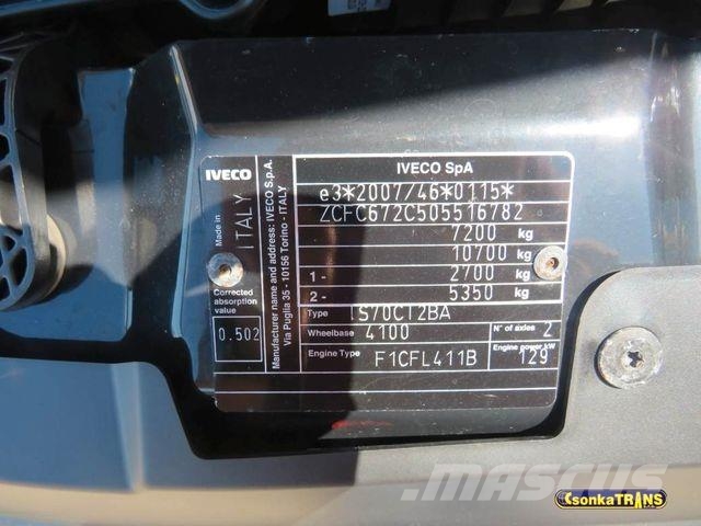 Iveco DAILY 72C18*CARRIER XARIOS 350 -20°C*LBW 1500kg Furgonetas frigoríficas/isotermas