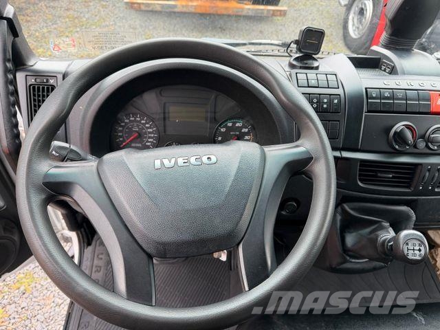 Iveco EUROCARGO 160E210 - Kran - Koffer - 32 TKm Vlakke laadvloer met kraan