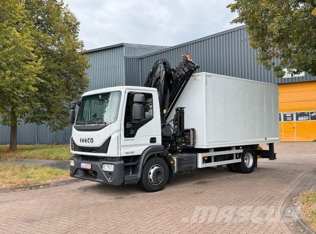 Iveco EUROCARGO 160E210 - Kran - Koffer - 32 TKm Vlakke laadvloer met kraan