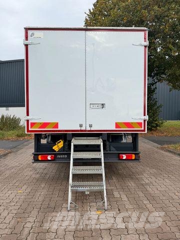 Iveco EUROCARGO 160E210 - Kran - Koffer - 32 TKm Vlakke laadvloer met kraan