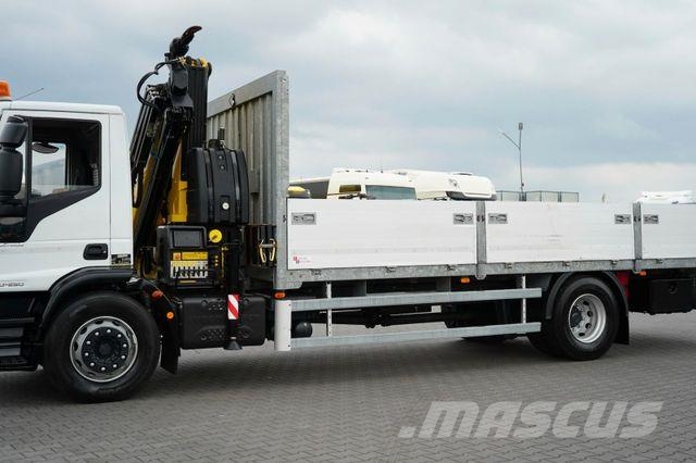 Iveco EUROCARGO / 180-250 / SKRZYNIOWY + HDS / HYVA HC Żurawie samochodowe