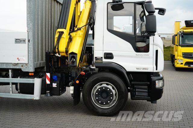 Iveco EUROCARGO / 180-250 / SKRZYNIOWY + HDS / HYVA HC Żurawie samochodowe