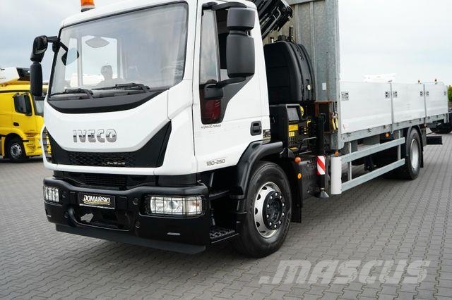 Iveco EUROCARGO / 180-250 / SKRZYNIOWY + HDS / HYVA HC Żurawie samochodowe