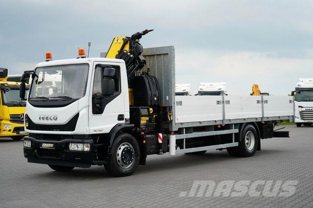 Iveco EUROCARGO / 180-250 / SKRZYNIOWY + HDS / HYVA HC Żurawie samochodowe