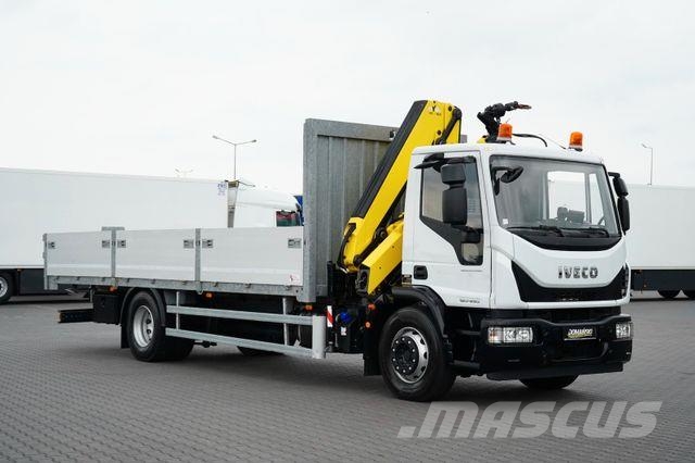 Iveco EUROCARGO / 180-250 / SKRZYNIOWY + HDS / HYVA HC Żurawie samochodowe
