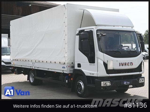 Iveco Eurocargo 75E21 Pritsche Plane, LBW, Luftfederun Camión con caja abierta