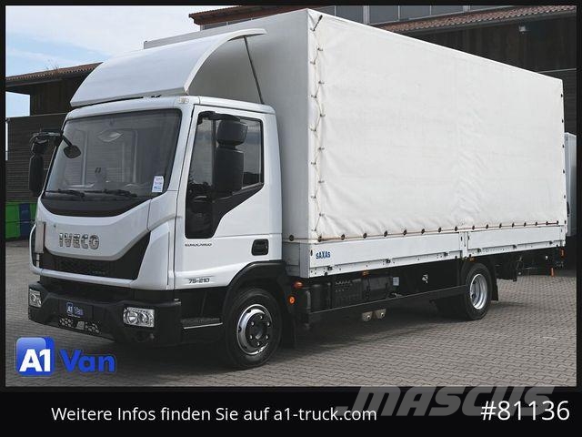 Iveco Eurocargo 75E21 Pritsche Plane, LBW, Luftfederun Camión con caja abierta