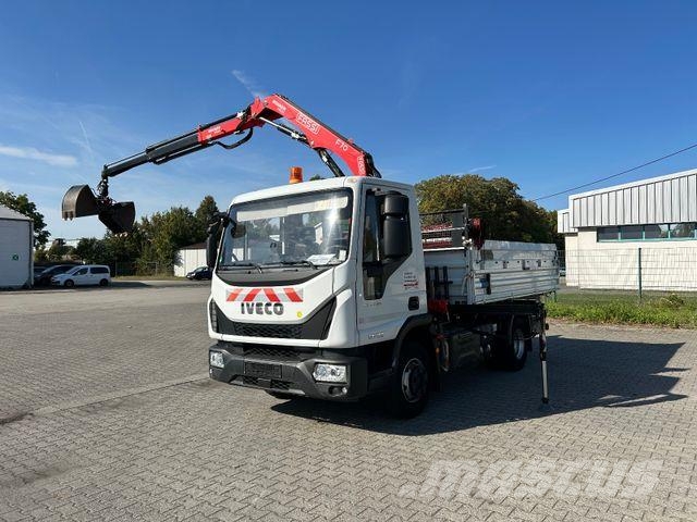 Iveco EuroCargo 80-190 / Fassi F70 + Funk / Meiller Kipper