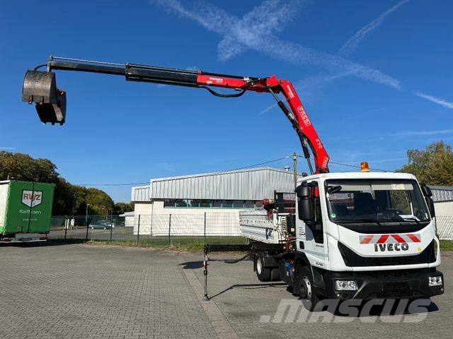 Iveco EuroCargo 80-190 / Fassi F70 + Funk / Meiller Kipper