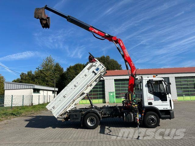 Iveco EuroCargo 80-190 / Fassi F70 + Funk / Meiller Kipper