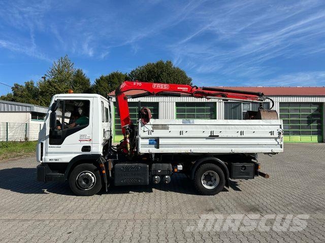 Iveco EuroCargo 80-190 / Fassi F70 + Funk / Meiller Kipper