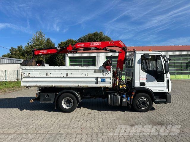 Iveco EuroCargo 80-190 / Fassi F70 + Funk / Meiller Kipper