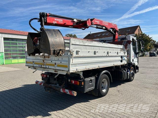 Iveco EuroCargo 80-190 / Fassi F70 + Funk / Meiller Kipper