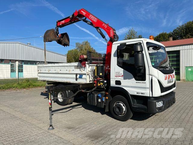 Iveco EuroCargo 80-190 / Fassi F70 + Funk / Meiller Kipper