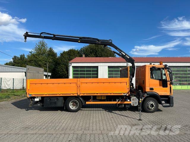 Iveco EuroCargo ML 120 E18 / Hiab 066 + Funk / LBW Pritschenwagen/Pritschenwagen mit Seitenklappe