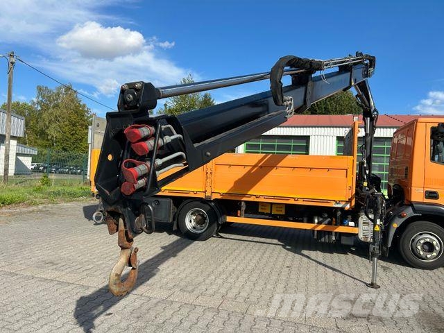 Iveco EuroCargo ML 120 E18 / Hiab 066 + Funk / LBW Pritschenwagen/Pritschenwagen mit Seitenklappe