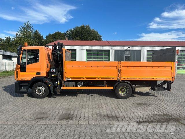 Iveco EuroCargo ML 120 E18 / Hiab 066 + Funk / LBW Pritschenwagen/Pritschenwagen mit Seitenklappe
