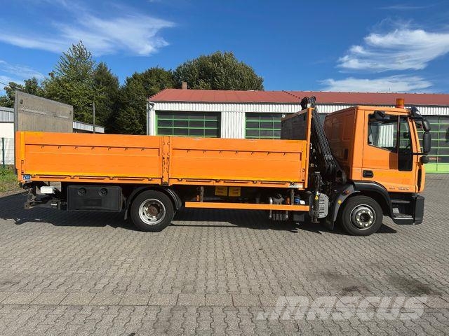 Iveco EuroCargo ML 120 E18 / Hiab 066 + Funk / LBW Pritschenwagen/Pritschenwagen mit Seitenklappe