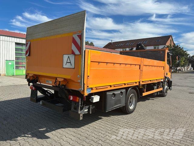 Iveco EuroCargo ML 120 E18 / Hiab 066 + Funk / LBW Pritschenwagen/Pritschenwagen mit Seitenklappe