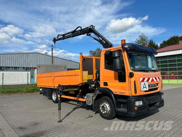 Iveco EuroCargo ML 120 E18 / Hiab 066 + Funk / LBW Pritschenwagen/Pritschenwagen mit Seitenklappe