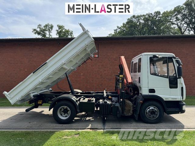 Iveco ML75E16 3 S-Kipper Kran PK 9,4m-550 kg Greifer Savivarčių priekabų vilkikai