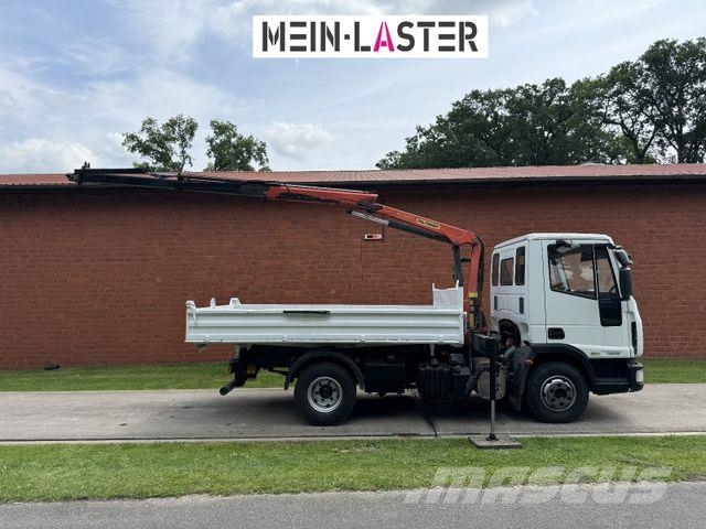 Iveco ML75E16 3 S-Kipper Kran PK 9,4m-550 kg Greifer Savivarčių priekabų vilkikai