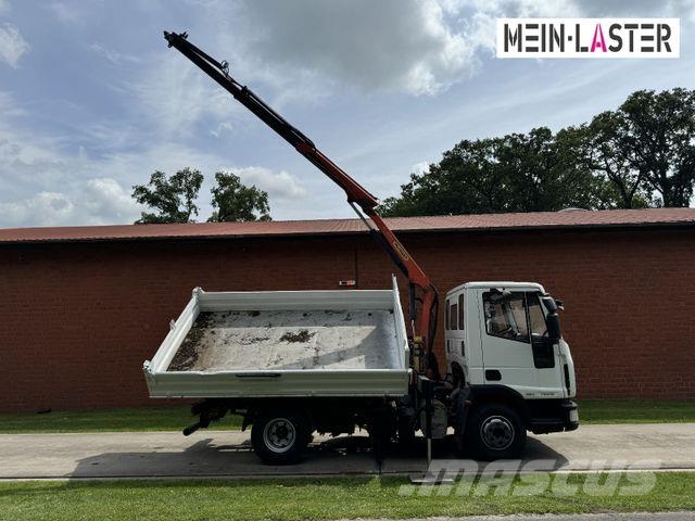 Iveco ML75E16 3 S-Kipper Kran PK 9,4m-550 kg Greifer Savivarčių priekabų vilkikai