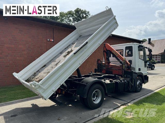 Iveco ML75E16 3 S-Kipper Kran PK 9,4m-550 kg Greifer Savivarčių priekabų vilkikai