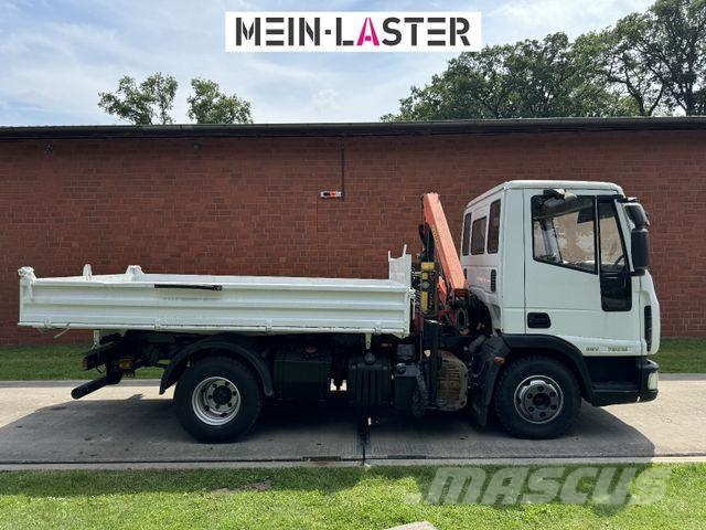 Iveco ML75E16 3 S-Kipper Kran PK 9,4m-550 kg Greifer Savivarčių priekabų vilkikai