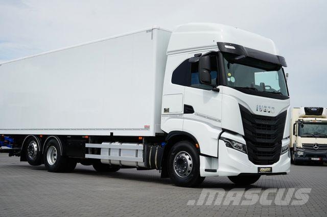 Iveco S-WAY / 420 / E 6 / KONTENER + WINDA / 22 PALETY 탑차 트럭