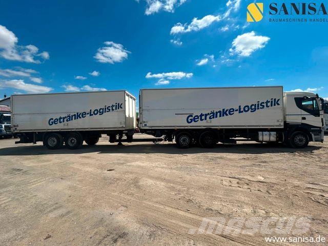 Iveco Stralis AS260S42/2xLBW/Schwenkwand/Anhänger/Zug Gėrimų tiekimo sunkvežimiai