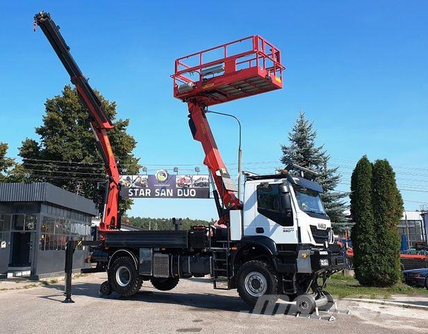 Iveco TRAKER 4x4 RAIL ROAD PALFINGER SCHIENEN TWO WAY Ant vilkikų montuojamos kėlimo platformos
