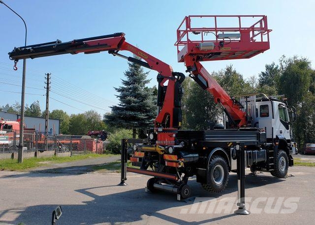 Iveco TRAKER 4x4 RAIL ROAD PALFINGER SCHIENEN TWO WAY Ant vilkikų montuojamos kėlimo platformos