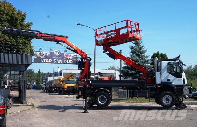 Iveco TRAKER 4x4 RAIL ROAD PALFINGER SCHIENEN TWO WAY Ant vilkikų montuojamos kėlimo platformos