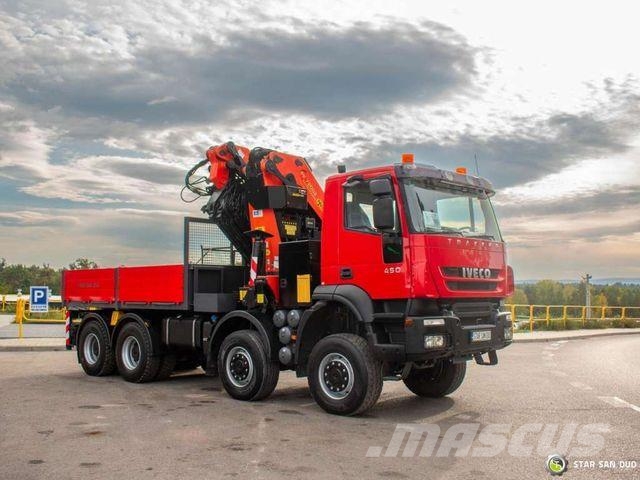 Iveco TRAKKER 450 8x8 Palfinger PK 72002 Crane Winch Caminhões guindaste