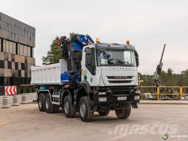 Iveco TRAKKER 450 8x8 PM 85SP Crane Kipper Tipper Camiones grúa