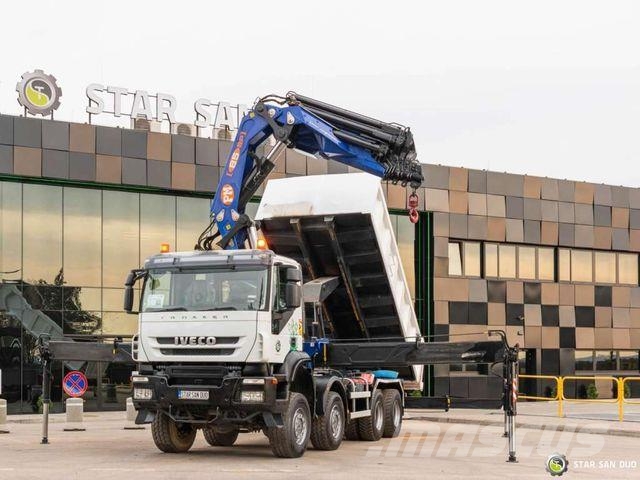 Iveco TRAKKER 450 8x8 PM 85SP Crane Kipper Tipper Camiones grúa