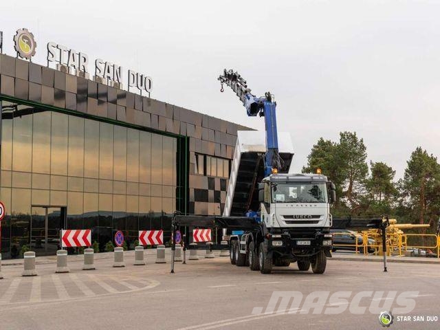 Iveco TRAKKER 450 8x8 PM 85SP Crane Kipper Tipper Camiones grúa