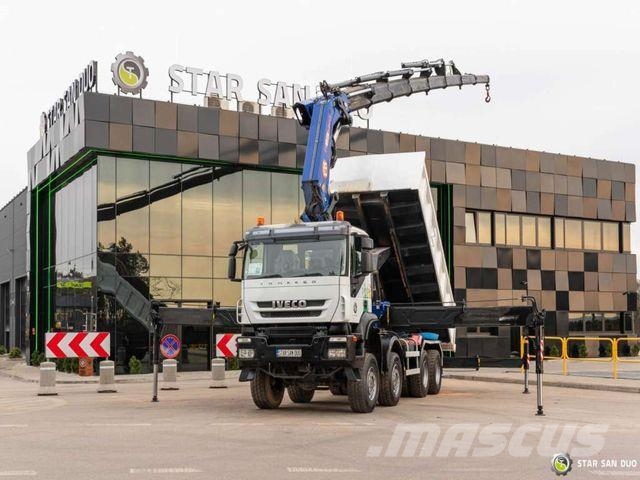 Iveco TRAKKER 450 8x8 PM 85SP Crane Kipper Tipper Camiones grúa