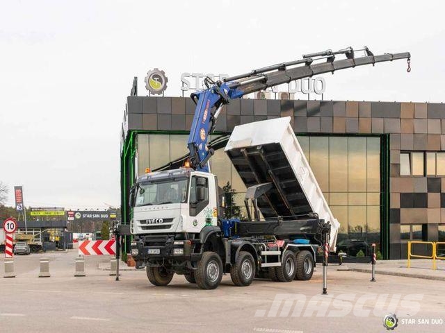 Iveco TRAKKER 450 8x8 PM 85SP Crane Kipper Tipper Camiones grúa