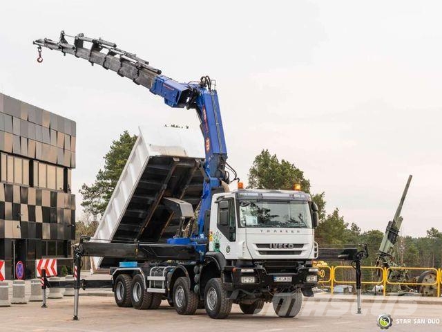 Iveco TRAKKER 450 8x8 PM 85SP Crane Kipper Tipper Camiones grúa