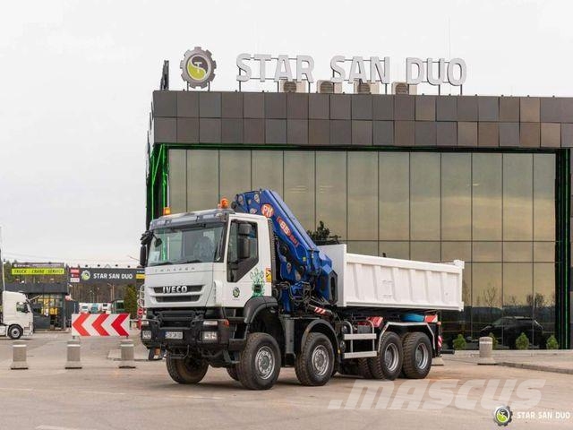 Iveco TRAKKER 450 8x8 PM 85SP Crane Kipper Tipper Camiones grúa