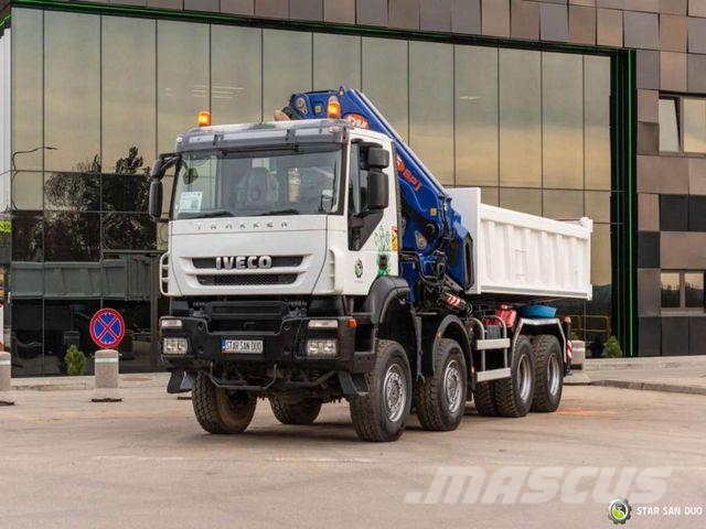 Iveco TRAKKER 450 8x8 PM 85SP Crane Kipper Tipper Camiones grúa