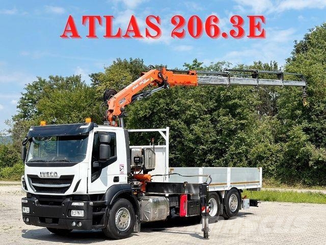 Iveco X WAY 420 * PRITSCHE 6,00* ATLAS 260.3E+FUNK*TOP شاحنات الرافعات