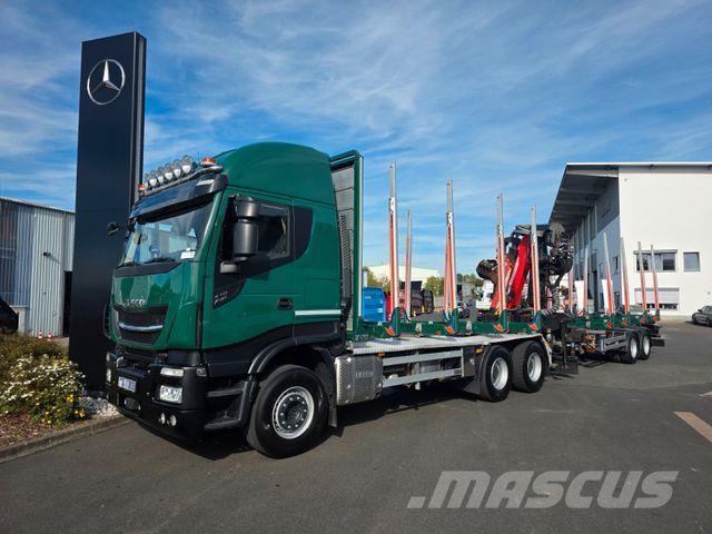 Iveco X-Way 510 6x4 Cranab TZ12 2 Intarder Kokvedēji